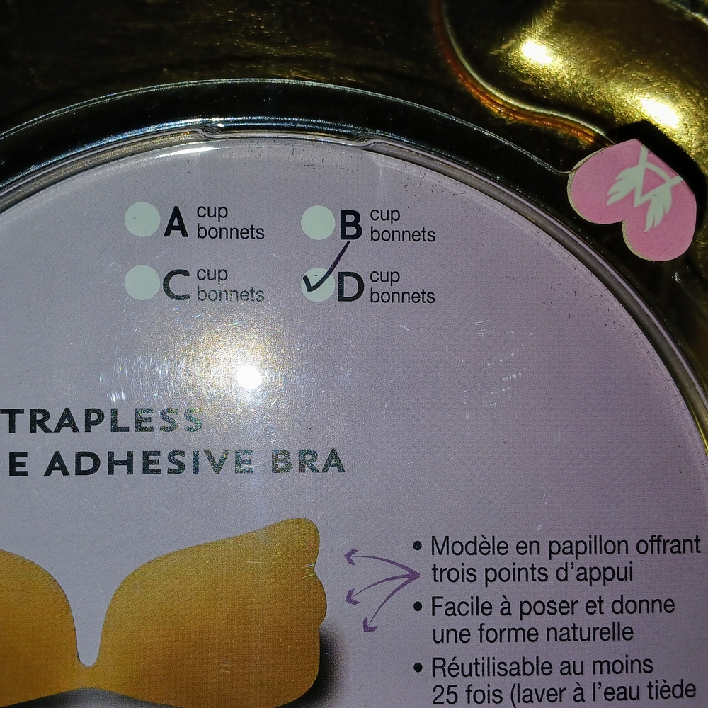 Strapless Silicone Adhesive Bra - Tan - Picture 5 of 11
